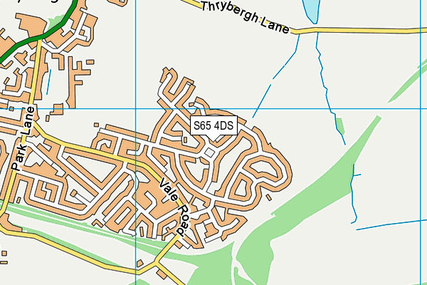 S65 4DS map - OS VectorMap District (Ordnance Survey)