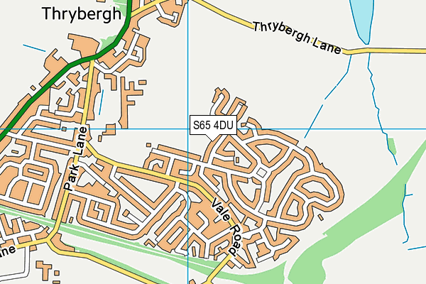S65 4DU map - OS VectorMap District (Ordnance Survey)