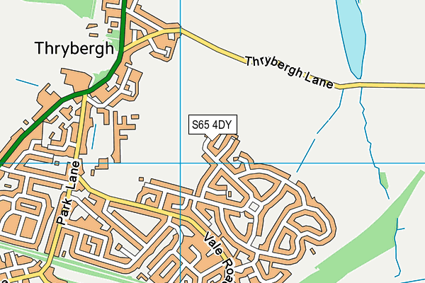 S65 4DY map - OS VectorMap District (Ordnance Survey)