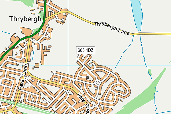 S65 4DZ map - OS VectorMap District (Ordnance Survey)
