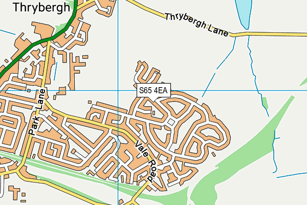 S65 4EA map - OS VectorMap District (Ordnance Survey)