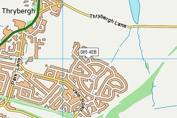S65 4EB map - OS VectorMap District (Ordnance Survey)
