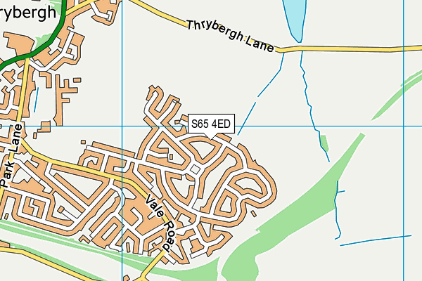 S65 4ED map - OS VectorMap District (Ordnance Survey)