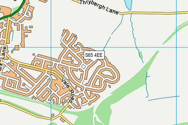 S65 4EE map - OS VectorMap District (Ordnance Survey)