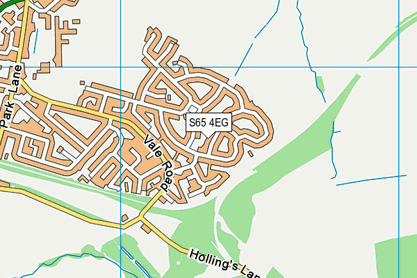 S65 4EG map - OS VectorMap District (Ordnance Survey)