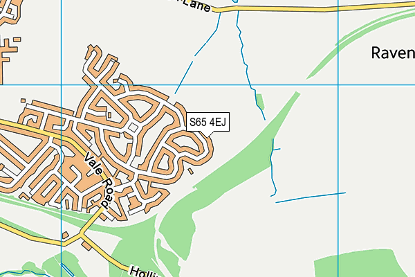 S65 4EJ map - OS VectorMap District (Ordnance Survey)