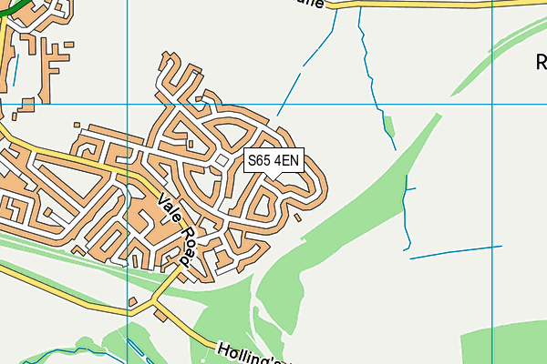 S65 4EN map - OS VectorMap District (Ordnance Survey)