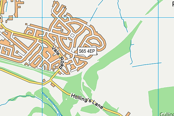 S65 4EP map - OS VectorMap District (Ordnance Survey)