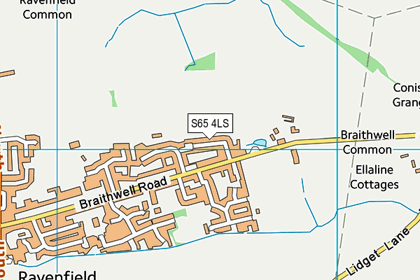 S65 4LS map - OS VectorMap District (Ordnance Survey)