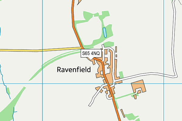 S65 4NQ map - OS VectorMap District (Ordnance Survey)