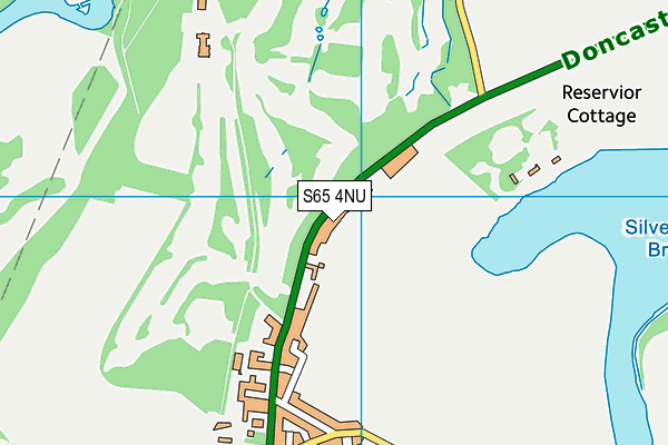 S65 4NU map - OS VectorMap District (Ordnance Survey)