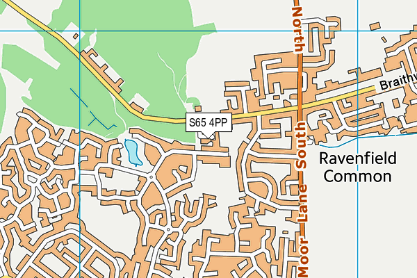 S65 4PP map - OS VectorMap District (Ordnance Survey)
