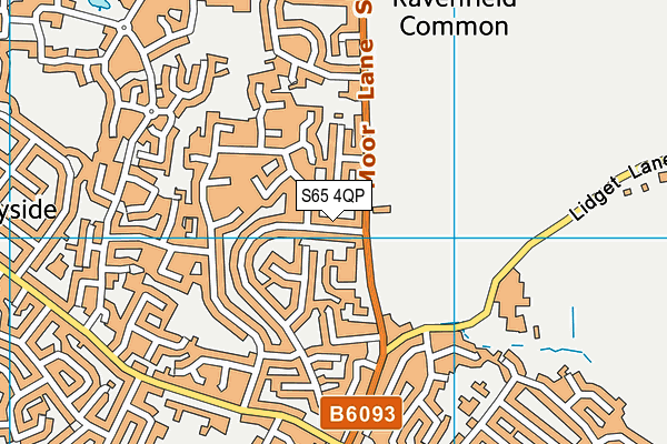 S65 4QP map - OS VectorMap District (Ordnance Survey)