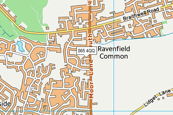 S65 4QQ map - OS VectorMap District (Ordnance Survey)