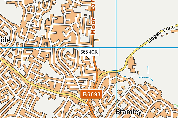 S65 4QR map - OS VectorMap District (Ordnance Survey)