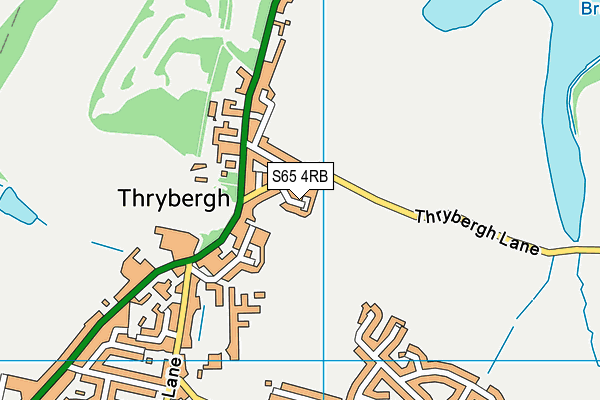 S65 4RB map - OS VectorMap District (Ordnance Survey)