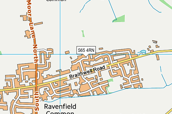 S65 4RN map - OS VectorMap District (Ordnance Survey)