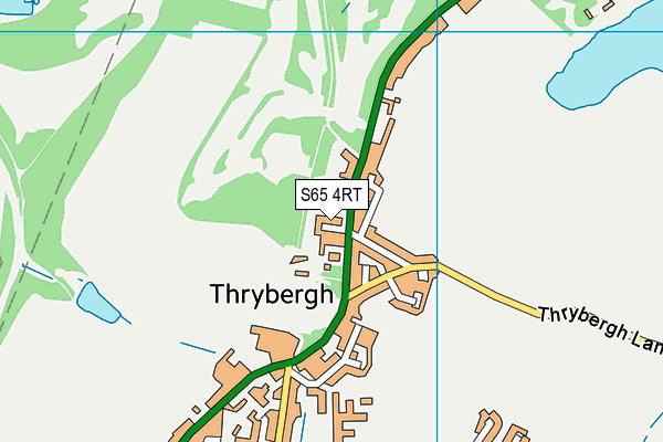 S65 4RT map - OS VectorMap District (Ordnance Survey)