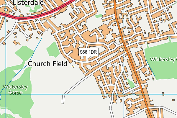 Bob Mason Recreation Grounds  map (S66 1DR) - OS VectorMap District (Ordnance Survey)