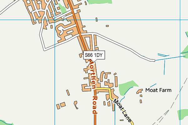 S66 1DY map - OS VectorMap District (Ordnance Survey)