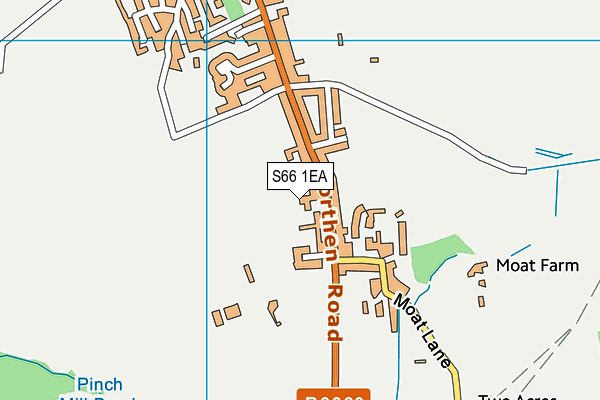 S66 1EA map - OS VectorMap District (Ordnance Survey)