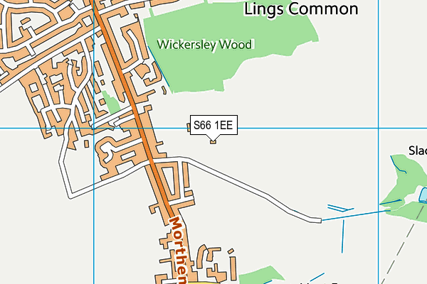 S66 1EE map - OS VectorMap District (Ordnance Survey)
