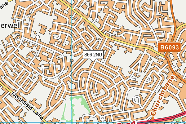 S66 2NU map - OS VectorMap District (Ordnance Survey)