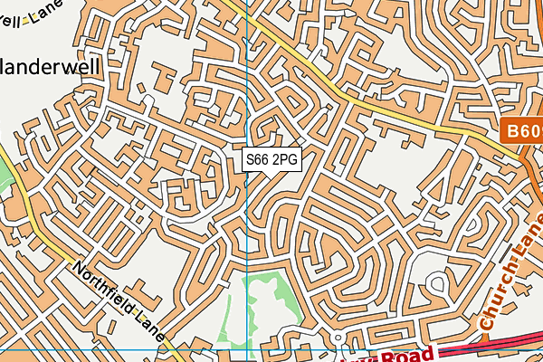 S66 2PG map - OS VectorMap District (Ordnance Survey)