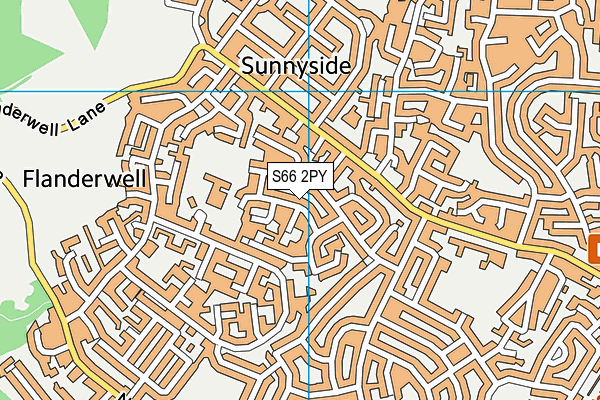 S66 2PY map - OS VectorMap District (Ordnance Survey)