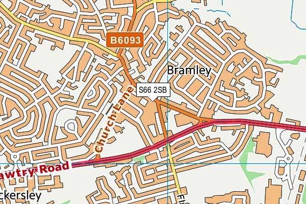 S66 2SB map - OS VectorMap District (Ordnance Survey)