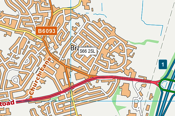 S66 2SL map - OS VectorMap District (Ordnance Survey)