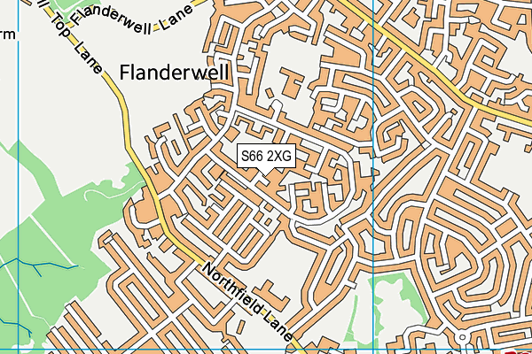 S66 2XG map - OS VectorMap District (Ordnance Survey)