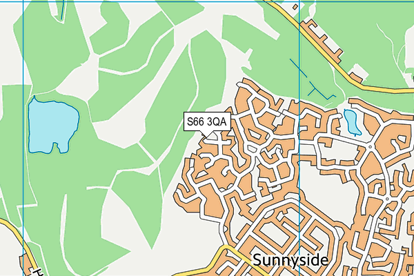 S66 3QA map - OS VectorMap District (Ordnance Survey)