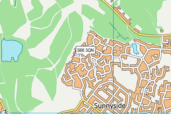 S66 3QN map - OS VectorMap District (Ordnance Survey)