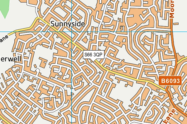 S66 3QP map - OS VectorMap District (Ordnance Survey)