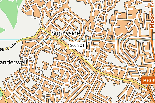 S66 3QT map - OS VectorMap District (Ordnance Survey)
