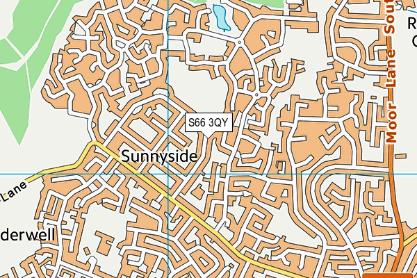 S66 3QY map - OS VectorMap District (Ordnance Survey)