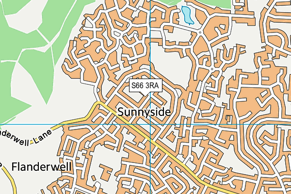 S66 3RA map - OS VectorMap District (Ordnance Survey)