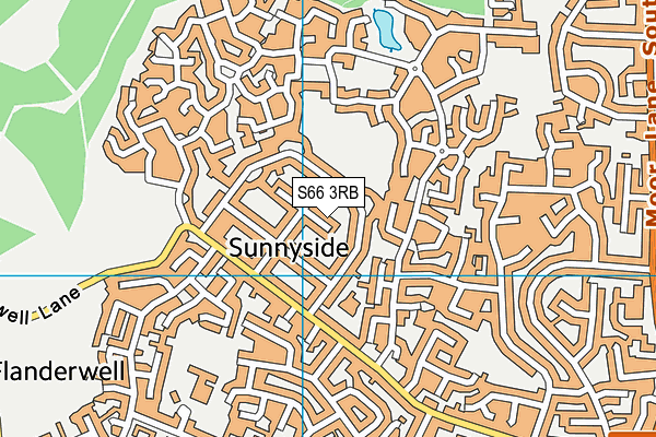 S66 3RB map - OS VectorMap District (Ordnance Survey)