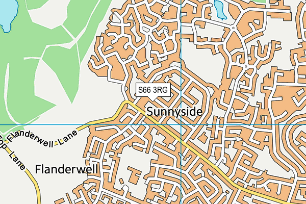 S66 3RG map - OS VectorMap District (Ordnance Survey)