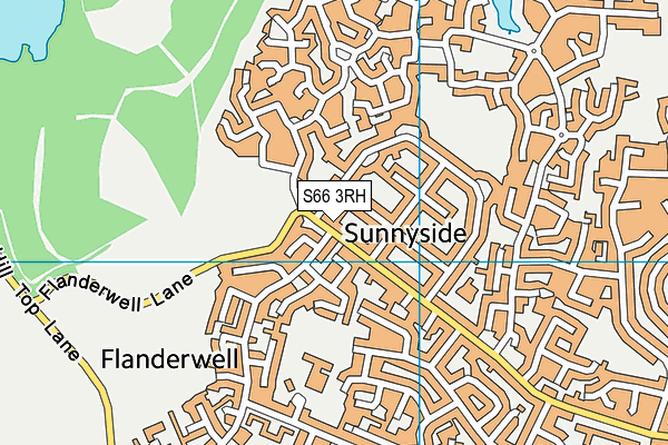 S66 3RH map - OS VectorMap District (Ordnance Survey)