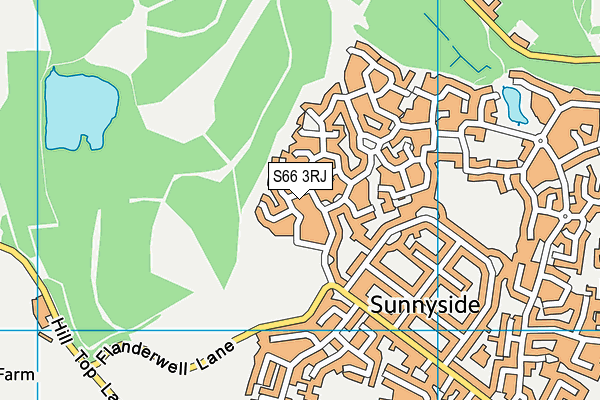 S66 3RJ map - OS VectorMap District (Ordnance Survey)