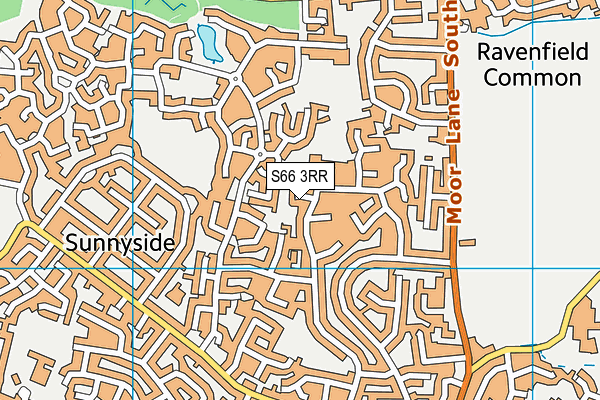 S66 3RR map - OS VectorMap District (Ordnance Survey)