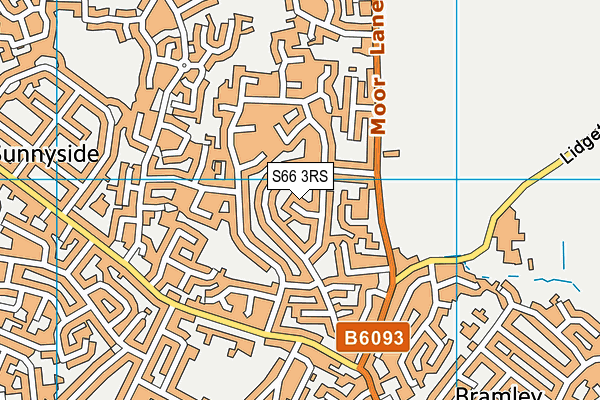 S66 3RS map - OS VectorMap District (Ordnance Survey)