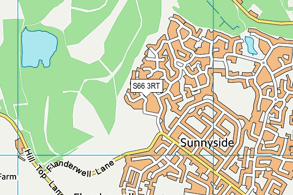 S66 3RT map - OS VectorMap District (Ordnance Survey)