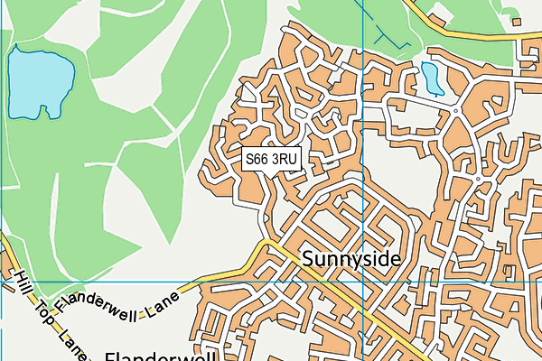S66 3RU map - OS VectorMap District (Ordnance Survey)