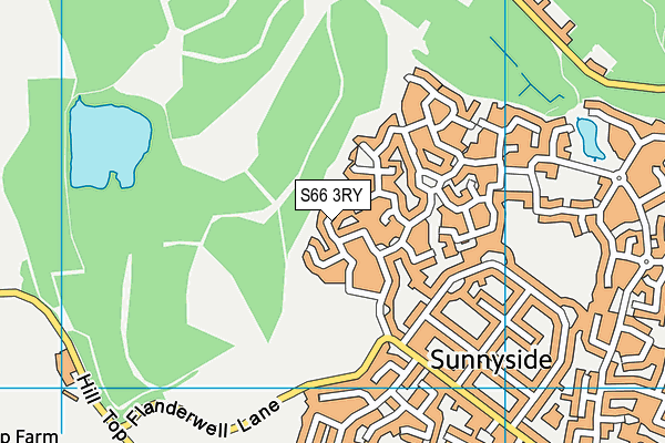 S66 3RY map - OS VectorMap District (Ordnance Survey)