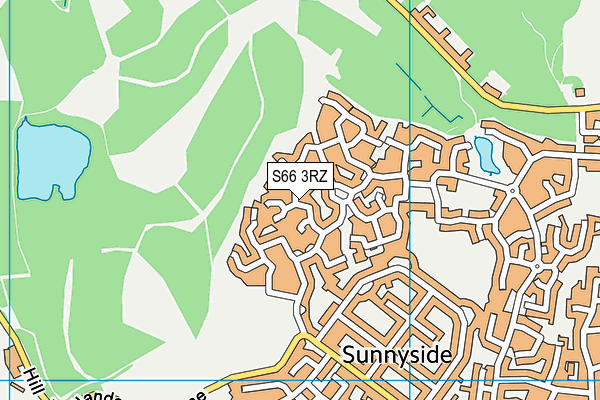 S66 3RZ map - OS VectorMap District (Ordnance Survey)