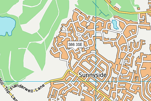 S66 3SE map - OS VectorMap District (Ordnance Survey)