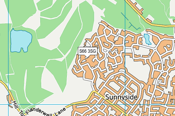 S66 3SG map - OS VectorMap District (Ordnance Survey)